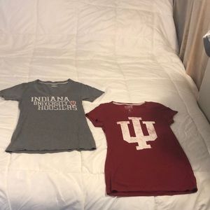 I.U. Indiana University fitted tees.
